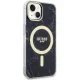 Guess iPhone 14 Case Marble MagSafe, Black