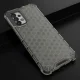 Case for Samsung Galaxy A03s Honeycomb Armored Cover with TPU Frame, Black