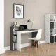 ModernHome CHDK07-DG Computer Desk with 4 Shelves, Grey