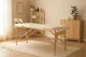 ModernHome 2-Section Wooden Portable Massage Table with Carrying Case