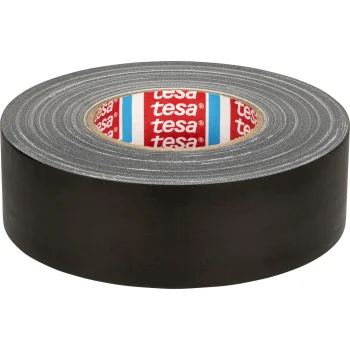 Tesa 53949 Gaffer Tape Fabric Adhesive Tape, 50 m x 50 mm, Black