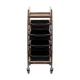 Gabbiano 8-139 Hairdressing Trolley, Antique Gold