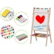 Ricokids Double-Sided Magnetic and Chalk Board for Kids with Accessories