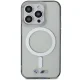 BMW iPhone 14 Pro Case Silver Ring MagSafe, Transparent