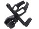 Universal bike bottle holder for handlebar and stroller, black