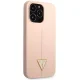 Guess Silicone Triangle Case for iPhone 13 Pro Max, Pink