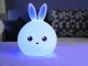 Kids LED Night Light Bunny, Silicone, RGB Touch, USB, White