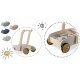 Kids Wooden Push Walker with Building Blocks NK-856 Nukido