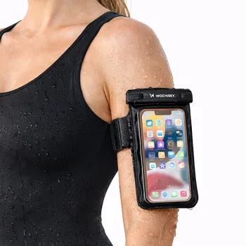 Wozinsky WWE-01 Waterproof Phone Case with Armband - Black