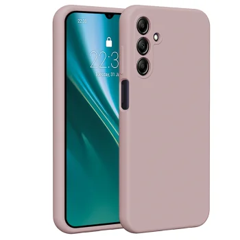 Etteri Silicone Case for Samsung Galaxy A15 4G / 5G, Light Pink