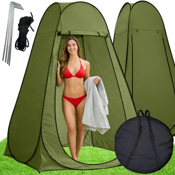 Pop-Up Camping Shower and Changing Room Privacy Tent, Green