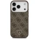 Guess MagSafe 4G PU Leather Case for iPhone 17 Pro, Brown