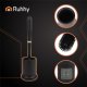 Ruhhy Silicone Toilet Brush with Holder, Black