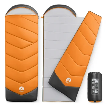 Mummy Sleeping Bag Mountain Goat STANDARD 210x73 cm, Orange