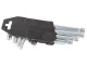 Allen and Torx Key Set 1.5-10mm, 9 pcs, Silver
