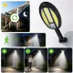 Outdoor Solar LED COB Wall Lamp with Motion Sensor, Black