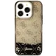 Guess iPhone 14 Pro Case Liquid Glitter 4G Translucent, Black