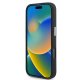 Чехол Mercedes Silicone Blue Stripe MagSafe для iPhone 16 Pro Max - черный