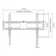 Fixed TV Wall Mount for 37\"-70\" Displays, Black