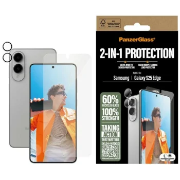 PanzerGlass Hoops+UWF 2in1 Glass+Lens Samsung Galaxy S25 Edge - transparent