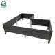Raised Garden Bed KLASIKA Woodlook L-Shape, 146x146x30 cm, Gray