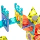 Kids Light Magnetic Constructor Rolling Ball Rail Bricks Set 75 pcs