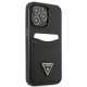 Apple iPhone 13 Pro 6.1\" Guess Saffiano Triangle Logo Cardslot Case Cover, Black | Telefona Maciņš Vāks Apvalks...
