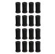 Furniture leg caps 16pcs black