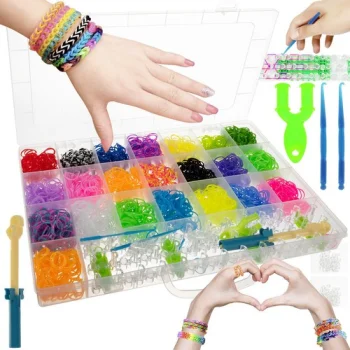 Kruzzel DIY Rubber Band Bracelet Making Kit XXL, 4400 pcs