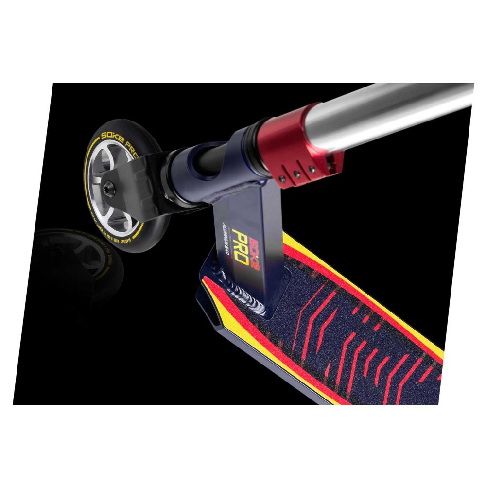 SOKE PRO Stunt Scooter for Freestyle Tricks, Navy and Red (0)