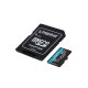 MicroSDXC Memory Card Kingston 64GB Canvas Go Plus 200MBs A2 U3 V30