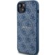 Apple iPhone 15 Plus 6.7\'\' Guess 4G Collection Leather Metal Logo MagSafe Case Cover, Blue | Telefona Maciņš Vāks...