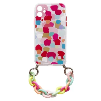 Color Chain Case for Samsung Galaxy S20 FE 5G with Decorative Chain, Multicolour