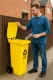 Multistore 120L Waste Bin for Plastic, Yellow