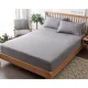 Ruhhy 180x200 cm Cotton Jersey Fitted Sheet, Grey