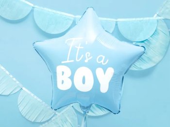 Foil balloon 48cm "It's a boy", blue