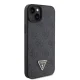 Guess iPhone 15 Case Crossbody 4G Metal Logo, Black
