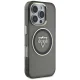 Guess IML Metal Mountain Logo MagSafe Case for iPhone 16 Pro - Black