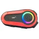 Q08 2X motorcycle helmet intercom with Bluetooth and RGB, black