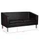 Gabbiano BM18003 Waiting Room Sofa, Black