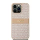 Dkny iPhone 15 Pro Max Case Leather Mono Stripe & Metal Logo, Pink