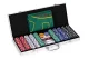 ModernHome Poker & Blackjack Set – 500 Chips, Dice, Felt Mat, Lockable Case