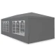 Garden Gazebo Party Tent 3x6 m MultiGarden with 6 Walls, grey