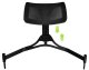 Folding Aluminum Makeup Visage Chair / Director\'s Chair with Headrest, Black
