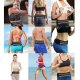 Skriešanas vingrošanas jostas soma telefonam, melna | Running Fitness Belt Waist Bag
