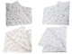 Christmas Tablecloth 140x220cm, White with Stars and Snowflakes
