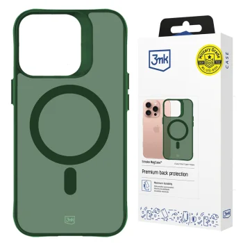 3mk Smoke MagCase for iPhone 16 Pro Max Green Translucent