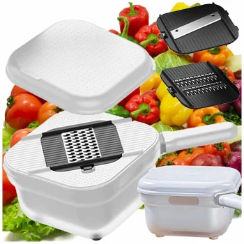 Multifunctional Vegetable and Fruit Grater Slicer with Container
