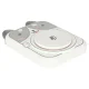 Kids Pottery Wheel Creative Set with Clay and Paints, Dog Motif, Grey