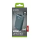 SBS Power Bank 10000 mAh 20W with Built-in USB-C Cable and LCD Display, Gray